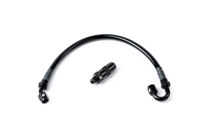 AMS Performance 5/16 Quick Connect to -6AN Inline Fuel Pulsation Damper w/ -6AN Fuel Line