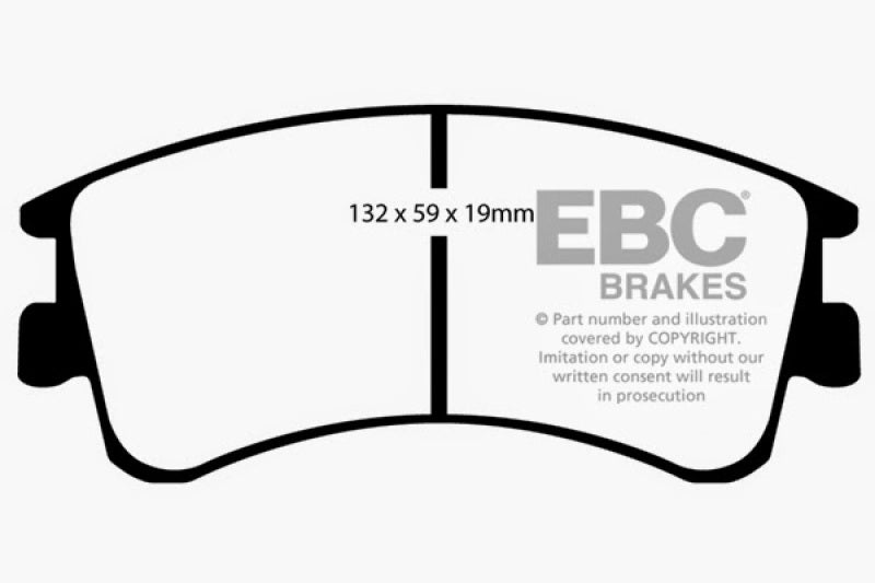 EBC 03-05 Mazda 6 2.3 Redstuff Front Brake Pads