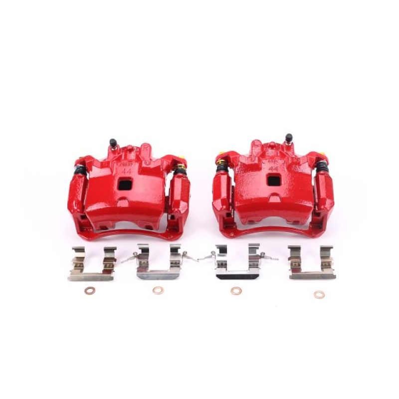 Power Stop 07-18 Nissan Sentra Front Red Calipers w/Brackets - Pair