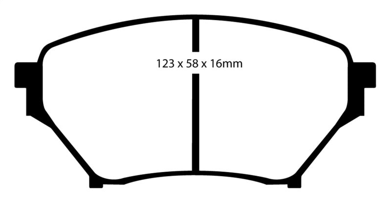 EBC 01-03 Mazda Miata MX5 1.8 (Sports Suspension) Redstuff Front Brake Pads