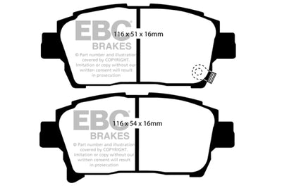 EBC 03-07 Scion XA 1.5 Redstuff Front Brake Pads