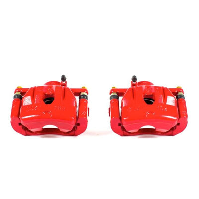 Power Stop 04-11 Mazda RX-8 Front Red Calipers w/Brackets - Pair