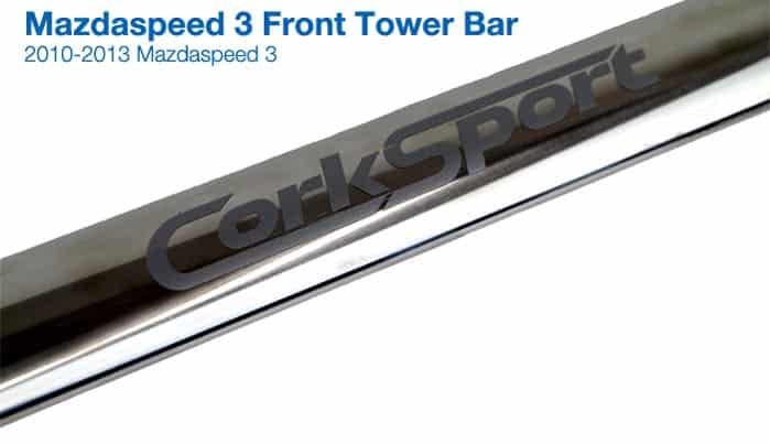 Mazdaspeed 3 Front Tower Bar, 2010-2013