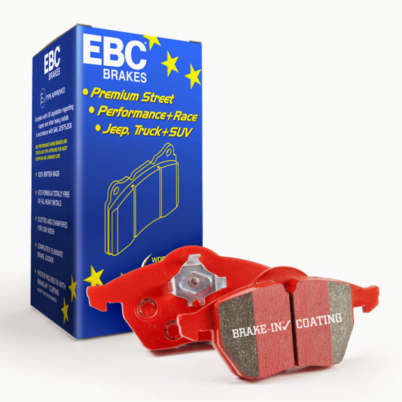 EBC 01-03 Porsche 911 (996) (Cast Iron Rotor only) 3.6 Twin Turbo GT2 Redstuff Front Brake Pads