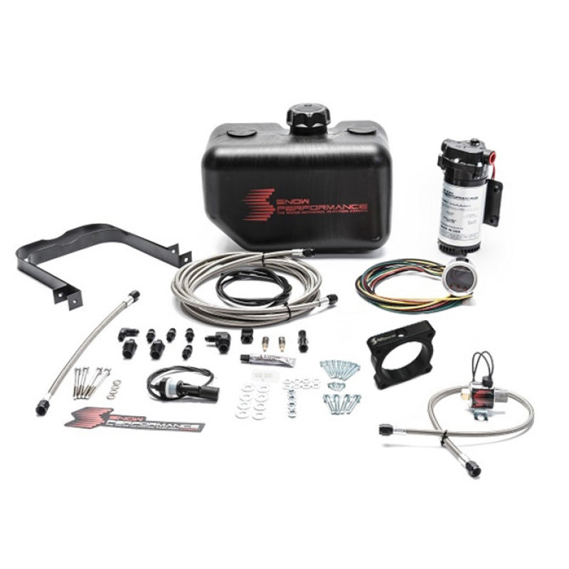Snow Performance 15-17 Mustang EcB Stg 2 Boost Cooler Water Injection Kit (SS Braid Line & 4AN)