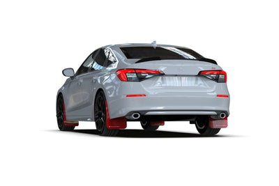 Rally Armor 2022 Honda Civic (Incl. Si/Sport/Touring) Black UR Mud Flap w/ Red Logo