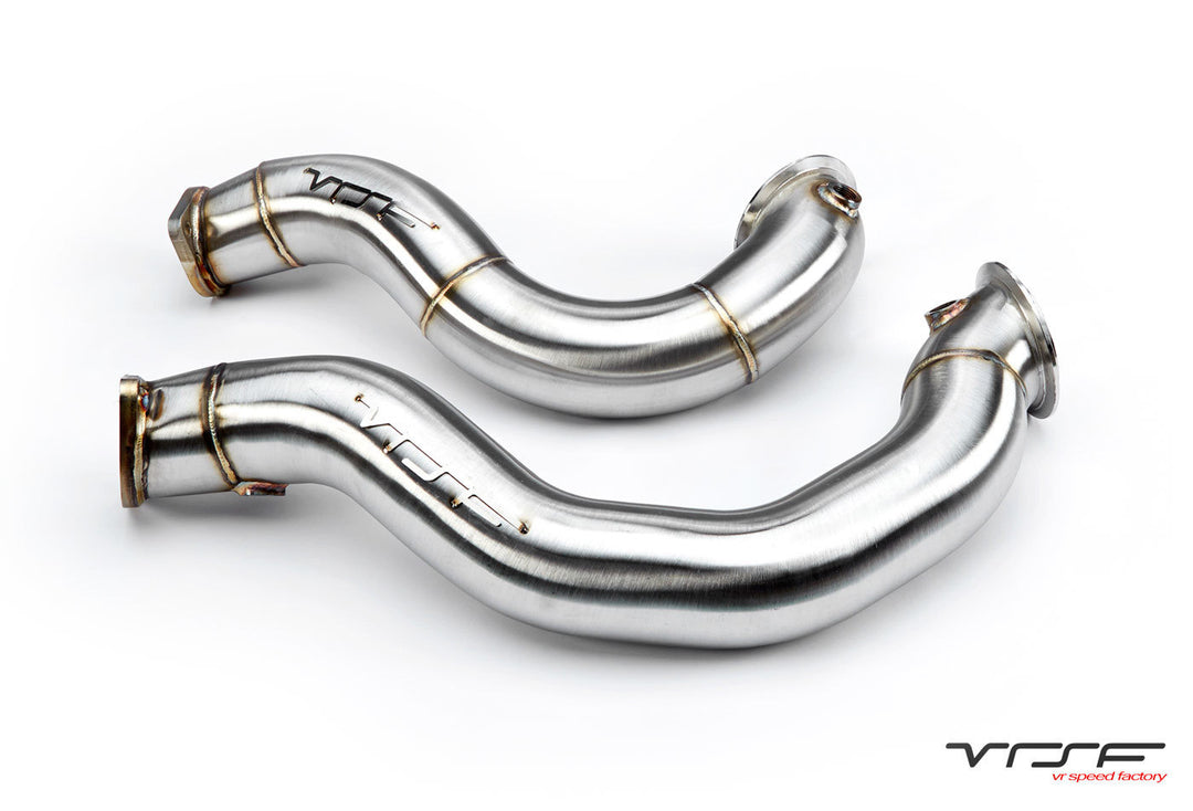 VRSF 3″ Cast Stainless Steel Catless Downpipes V2 N54 07-10 BMW 335i / 08-10 BMW 135i